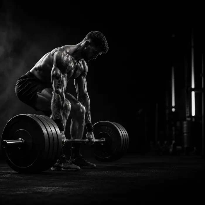 Atleta levantando peso muerto en 928 Hybrid Club